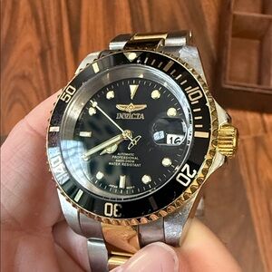 Invicta Gold and Silver Dive Watch